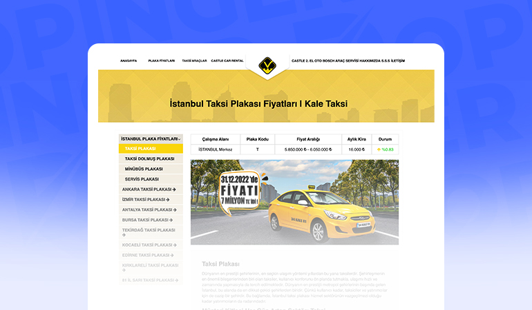 kale taksi başarı hikayesi
